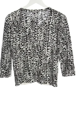 Strickbekleidung>PETITE Strick Cardigan Größe 36 weißschwarz