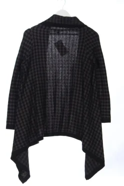 Strickbekleidung>Elena Solano Strick Cardigan Größe 40 schwarzgrau