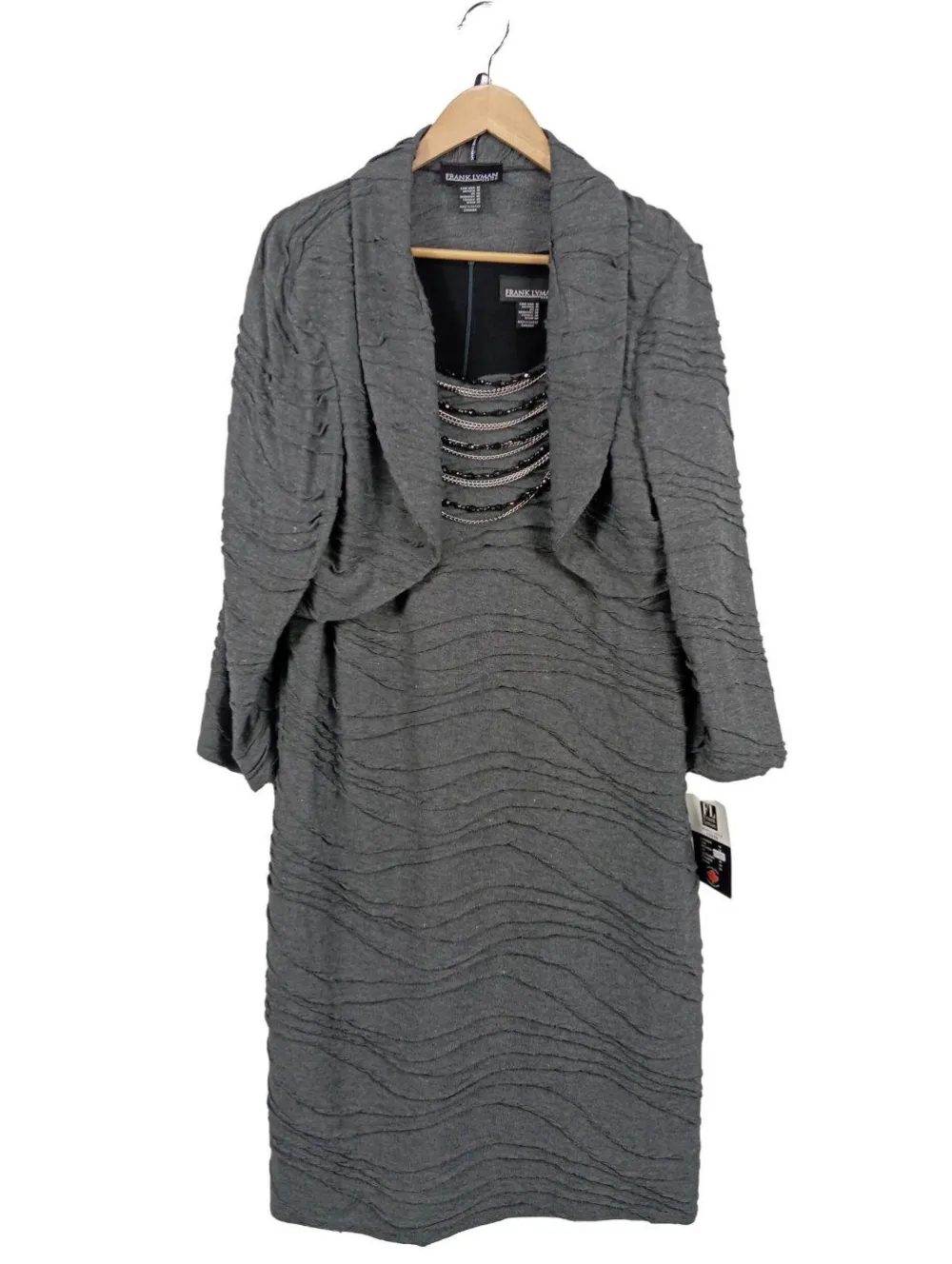 Twin Sets>Frank Lyman Strick Twin Set Größe 46 hellgrau