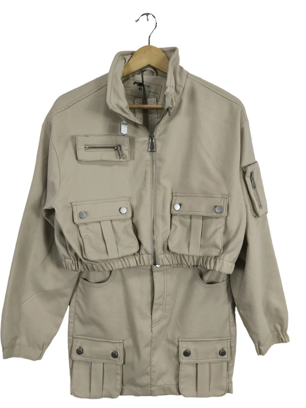 Twin Sets>FB Sister Strick Twin Set Größe 34 wollweiß