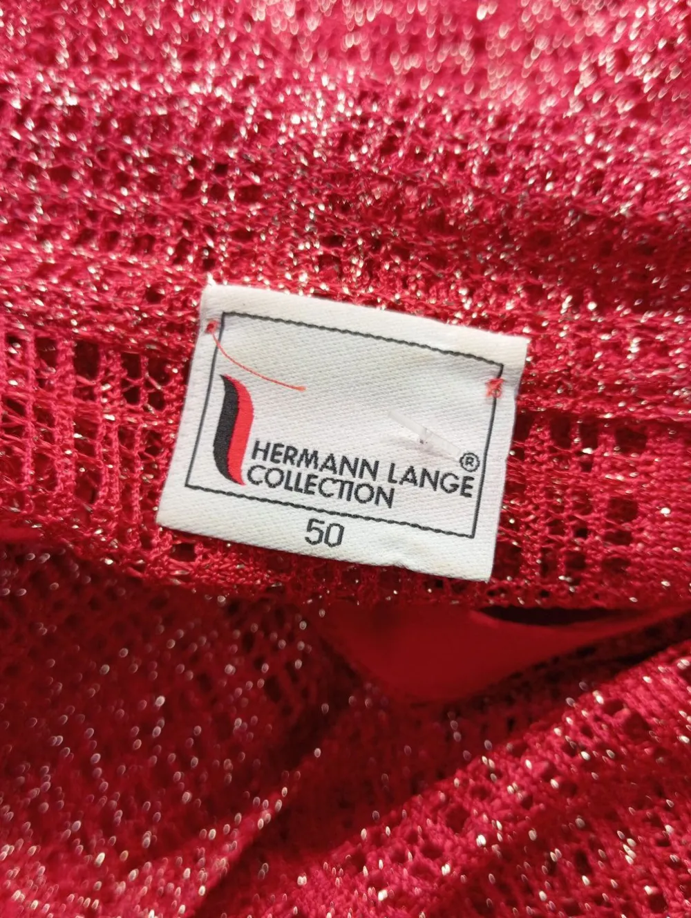 Twin Sets>Hermann Lange Collection Strick Twin Set Größe 50 rot