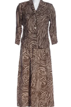 Twin Sets>Women's Dress Concept Strick Twin Set Größe 38 braunwollweiß