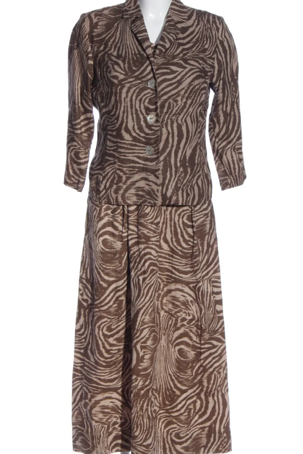 Twin Sets>Women's Dress Concept Strick Twin Set Größe 38 braunwollweiß