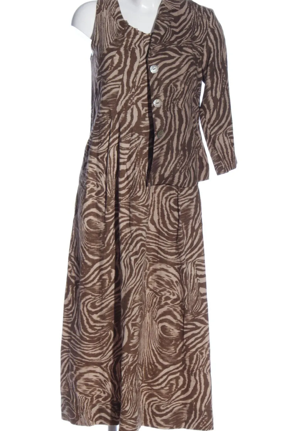 Twin Sets>Women's Dress Concept Strick Twin Set Größe 38 braunwollweiß