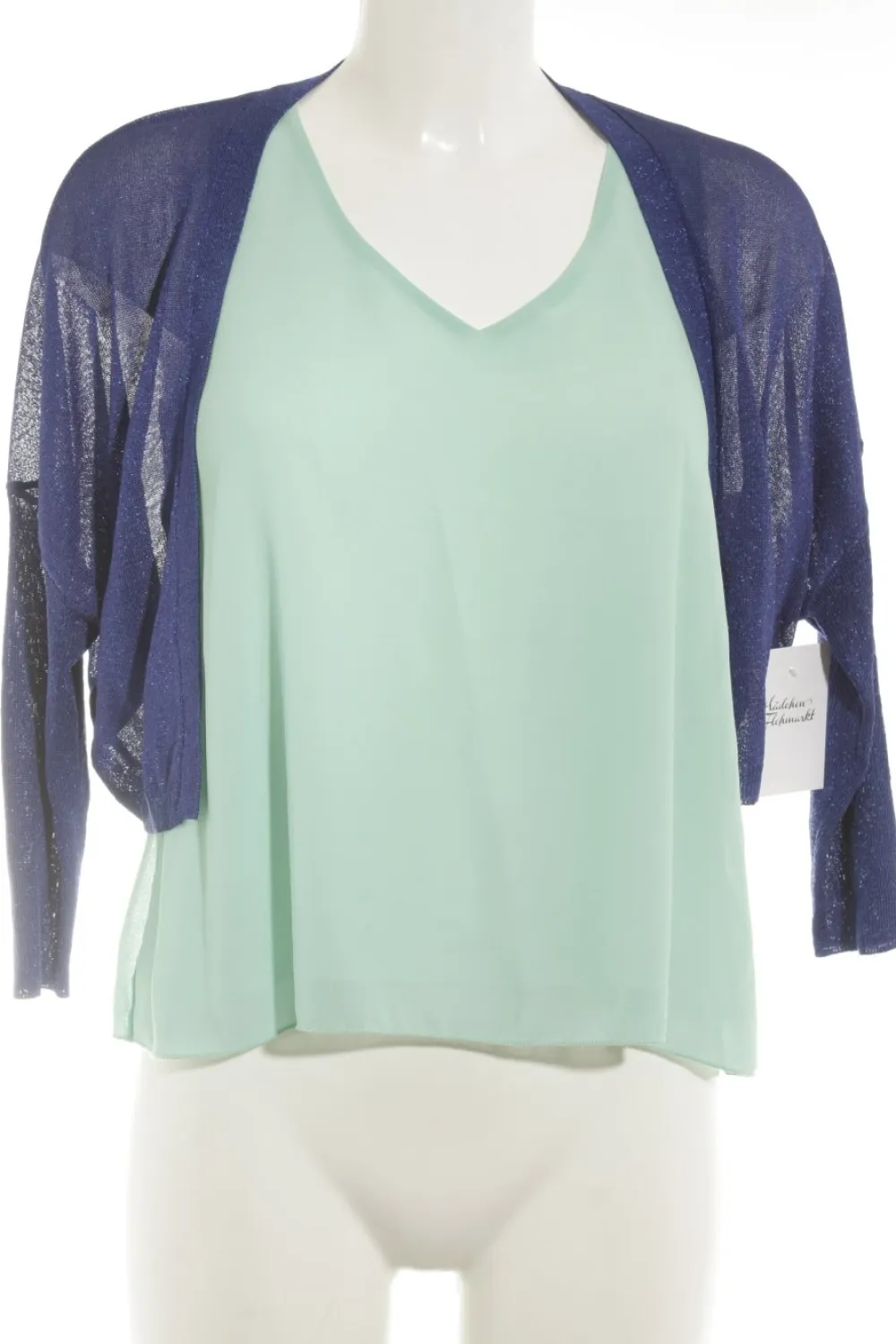 Twin Sets> Strick Twin Set Größe 36 blaumint