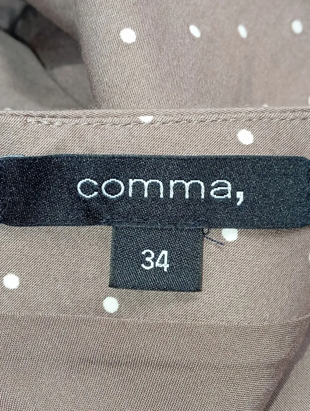 Twin Sets>Comma Strick Twin Set Größe 34 braunwollweiß