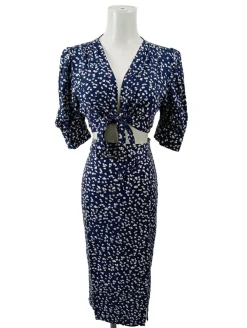 Twin Sets>In Vogue Paris Strick Twin Set Größe 38 blauweiß