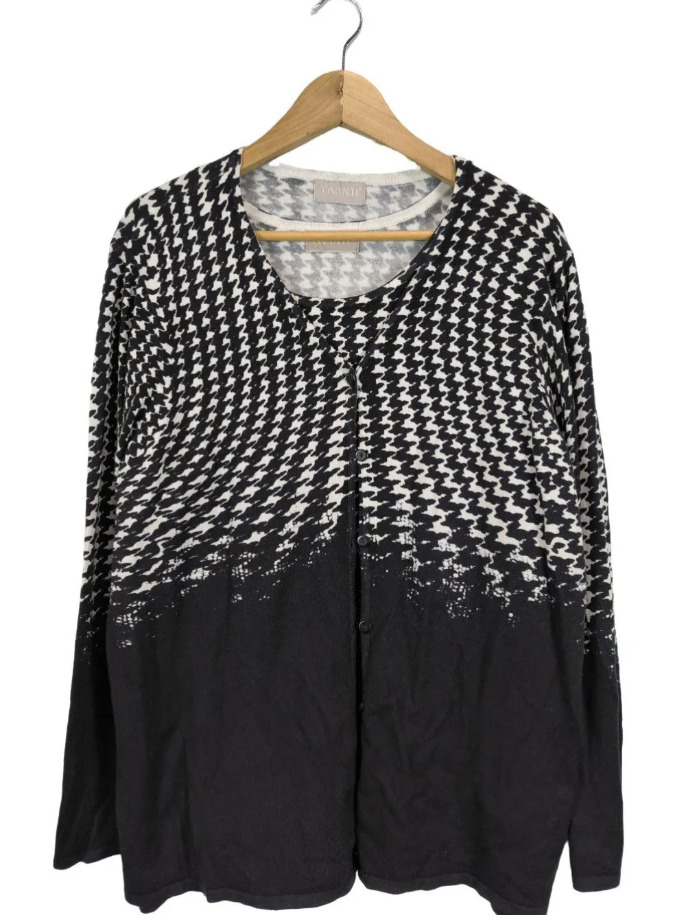 Twin Sets>Ovanti Strick Twin Set Größe 48 schwarzweiß