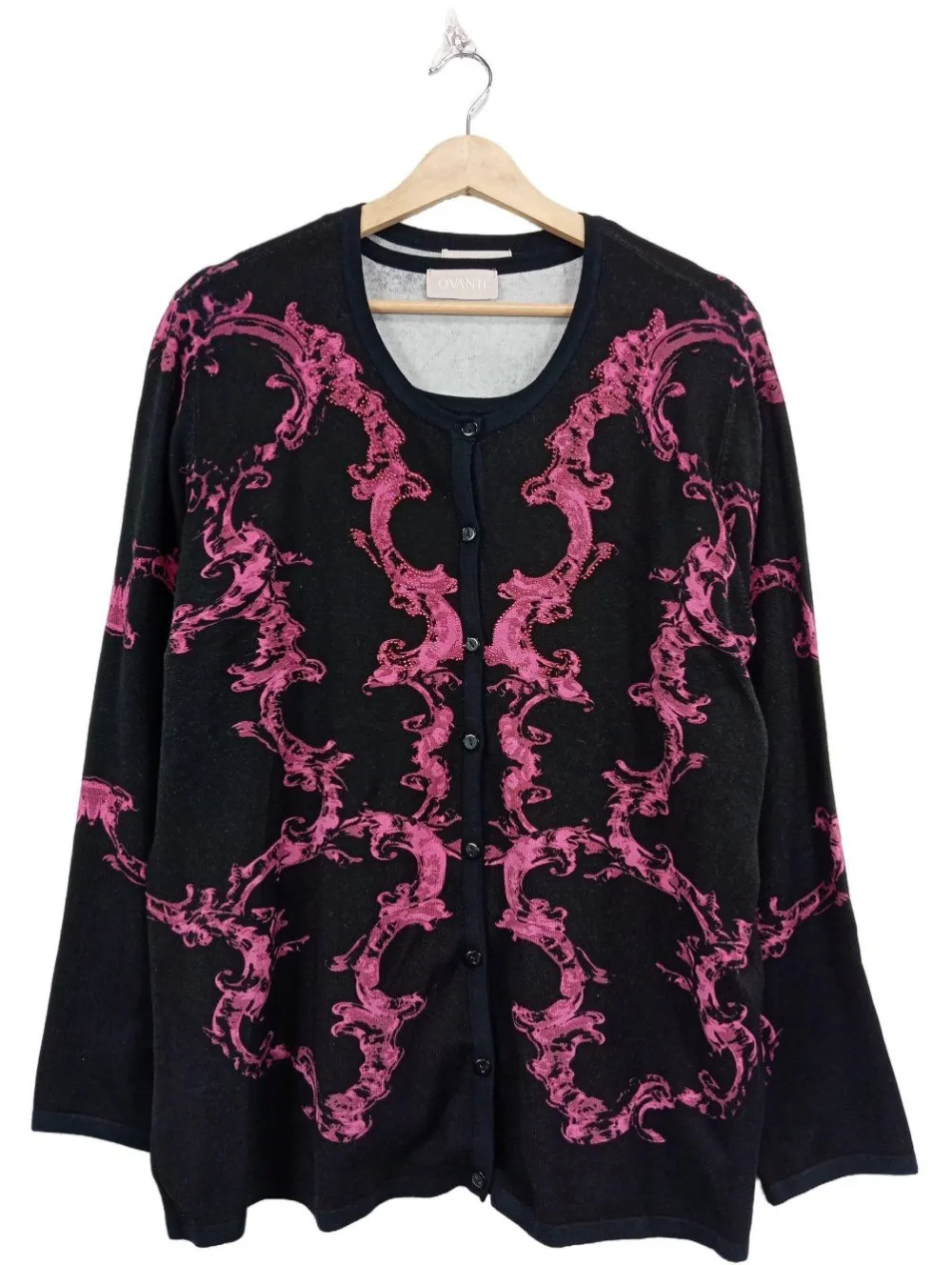 Twin Sets>Ovanti Strick Twin Set Größe 48 pinkschwarz