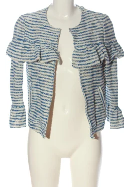 Blazer>Rich & Royal Strickblazer Größe 36 blauwollweiß