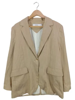 Blazer>Bershka Strickblazer Größe 38 wollweiß