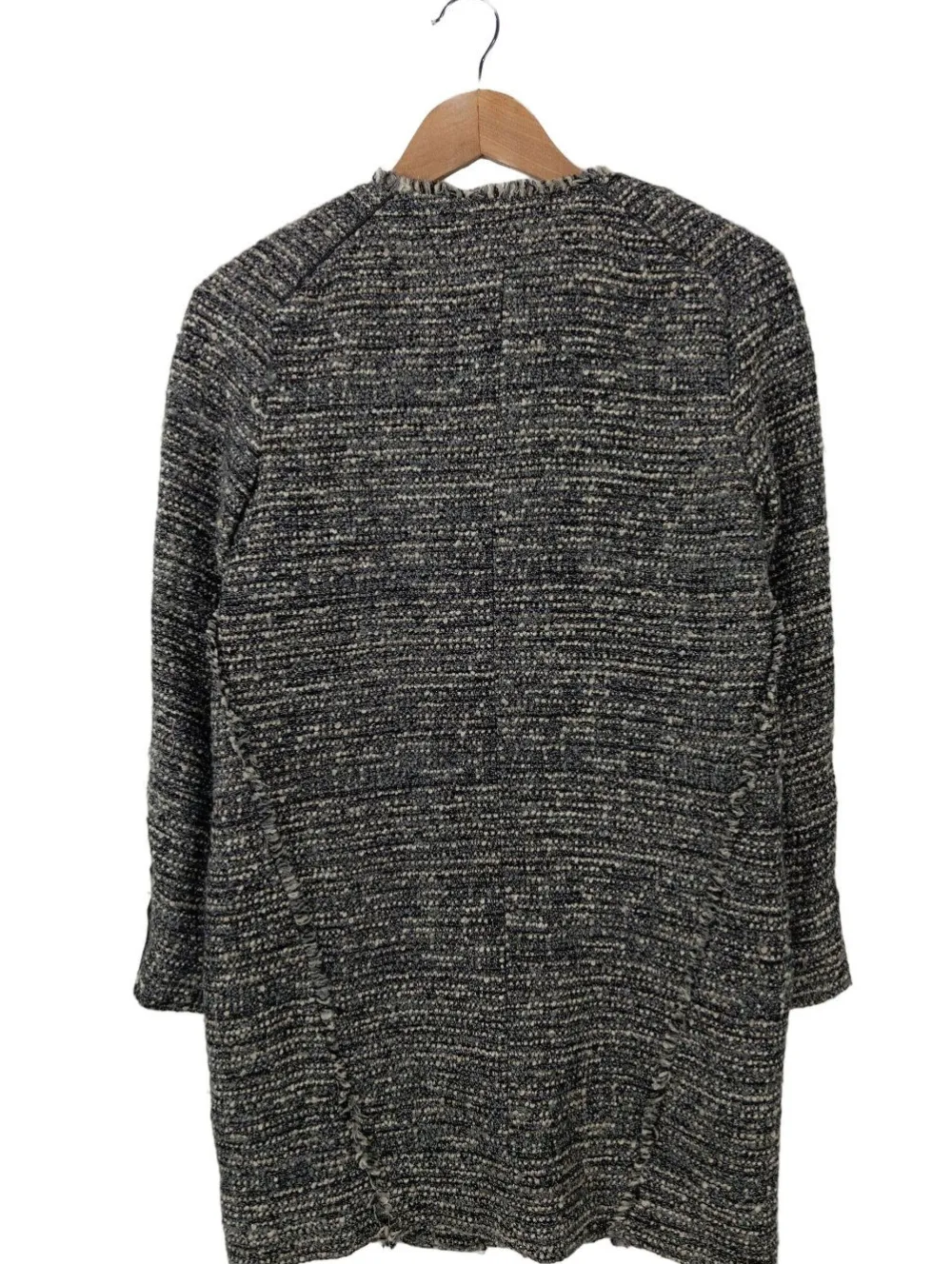 Strickbekleidung>Massimo Dutti Strickjacke Größe 36 hellgrauschwarz