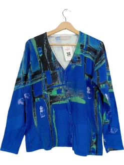 Strickbekleidung> Strickjacke Größe 44 blau