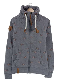 Strickbekleidung>Naketano Strickjacke Größe 34 hellgraubraun