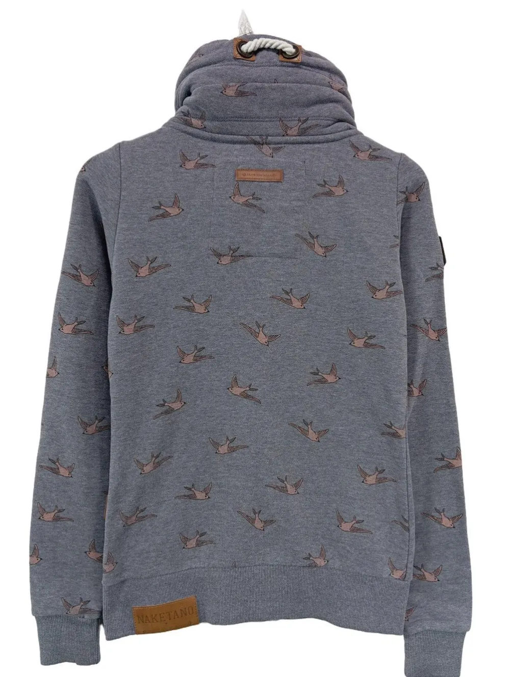 Strickbekleidung>Naketano Strickjacke Größe 34 hellgraubraun