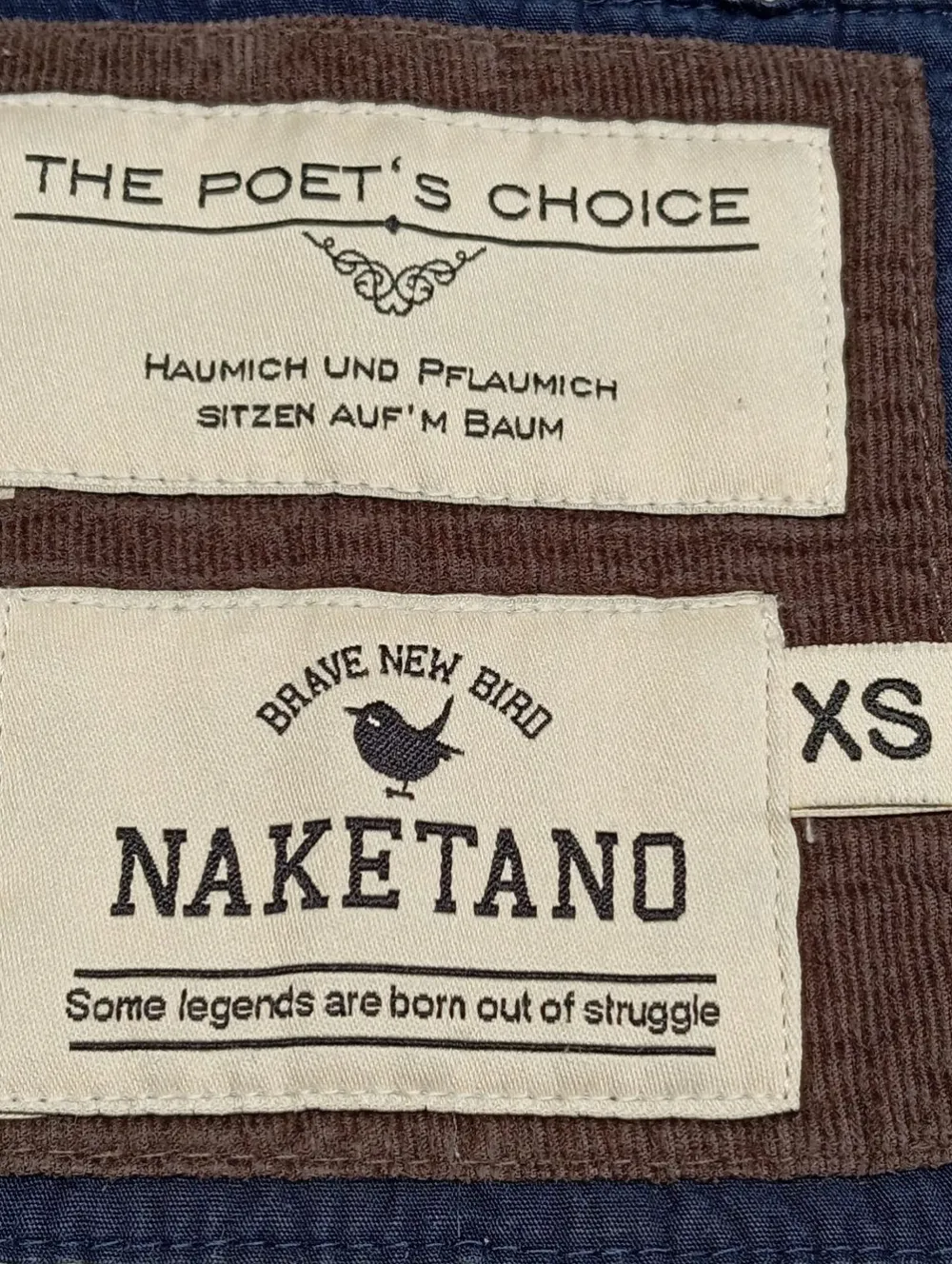 Strickbekleidung>Naketano Strickjacke Größe 34 hellgraubraun