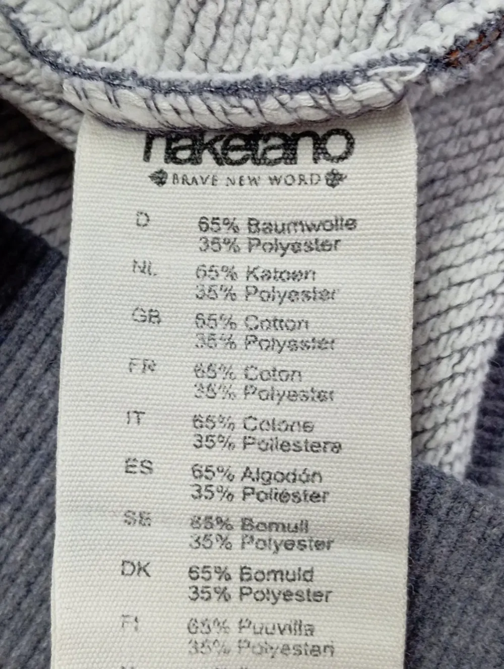 Strickbekleidung>Naketano Strickjacke Größe 34 hellgraubraun