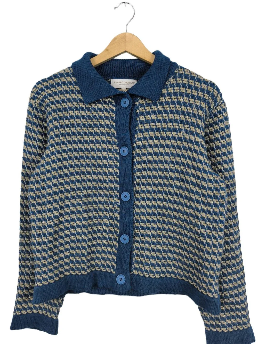 Strickjacke Größe 40-Bianco & Blu Hot