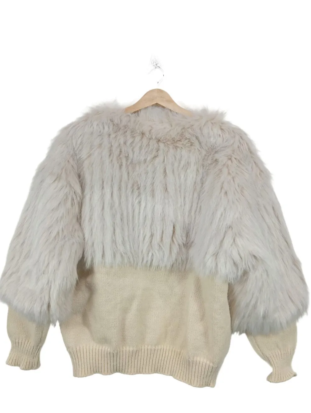 Strickbekleidung>Vita grace Strickjacke Größe 38 cremewollweiß