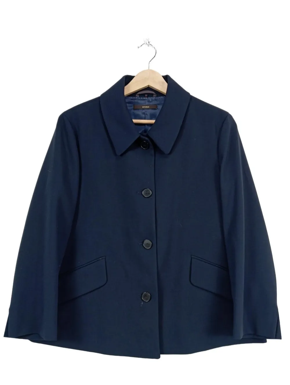 Strickbekleidung>Windsor Smith Strickjacke Größe 38 dunkelblau