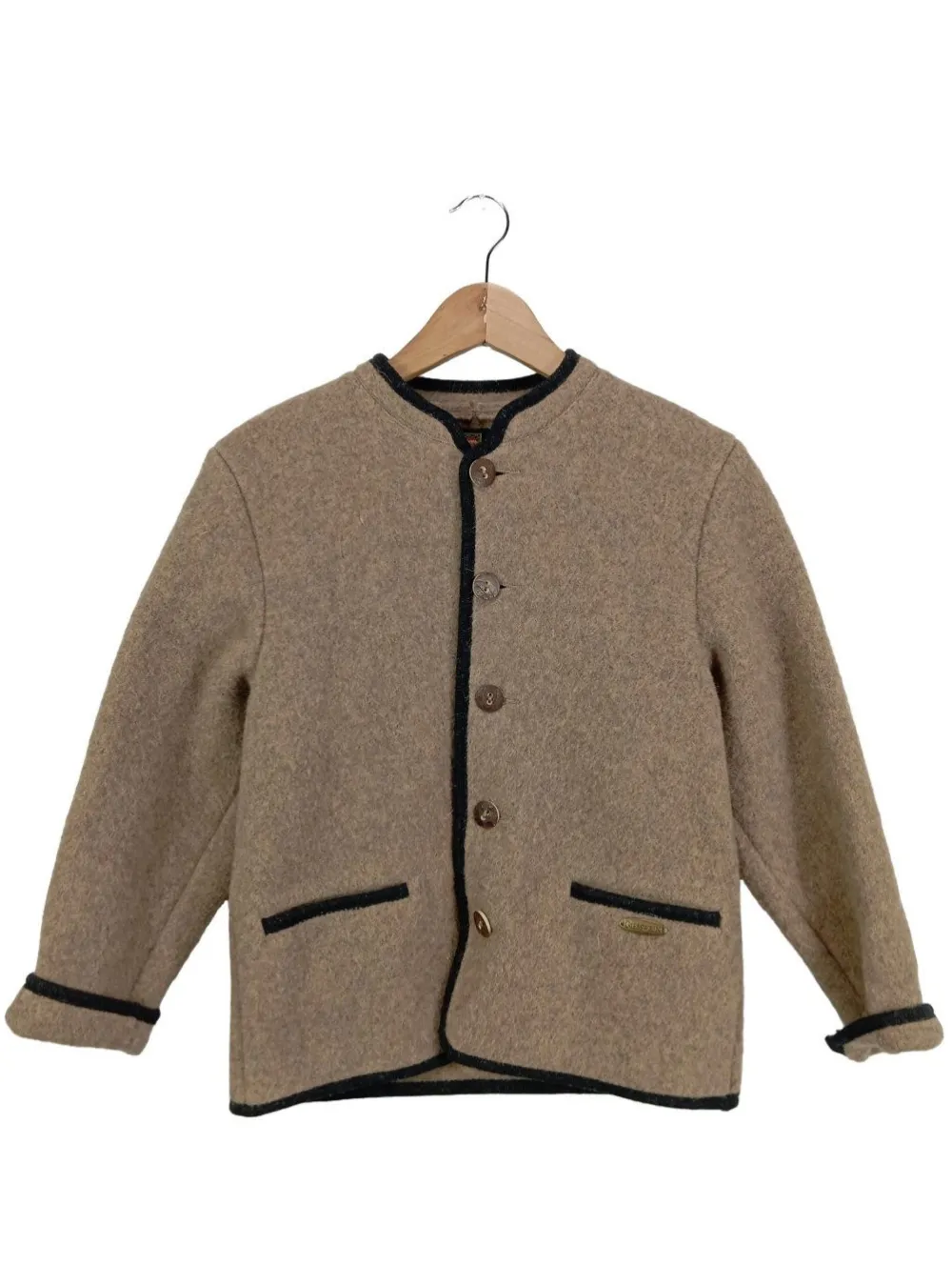 Strickbekleidung>Giesswein Strickjacke Größe 44 braunschwarz