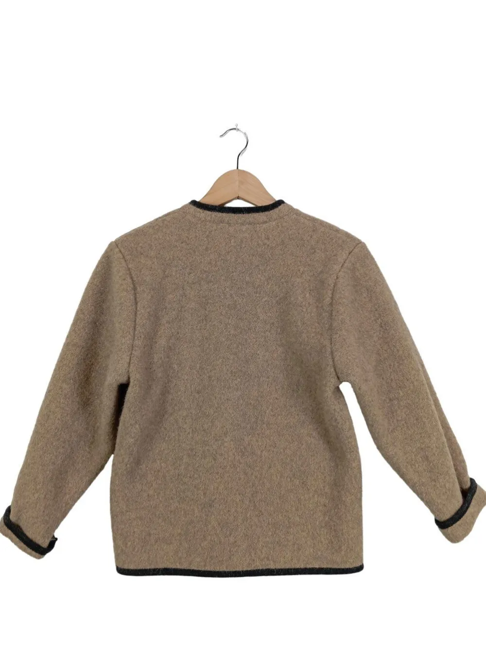 Strickbekleidung>Giesswein Strickjacke Größe 44 braunschwarz