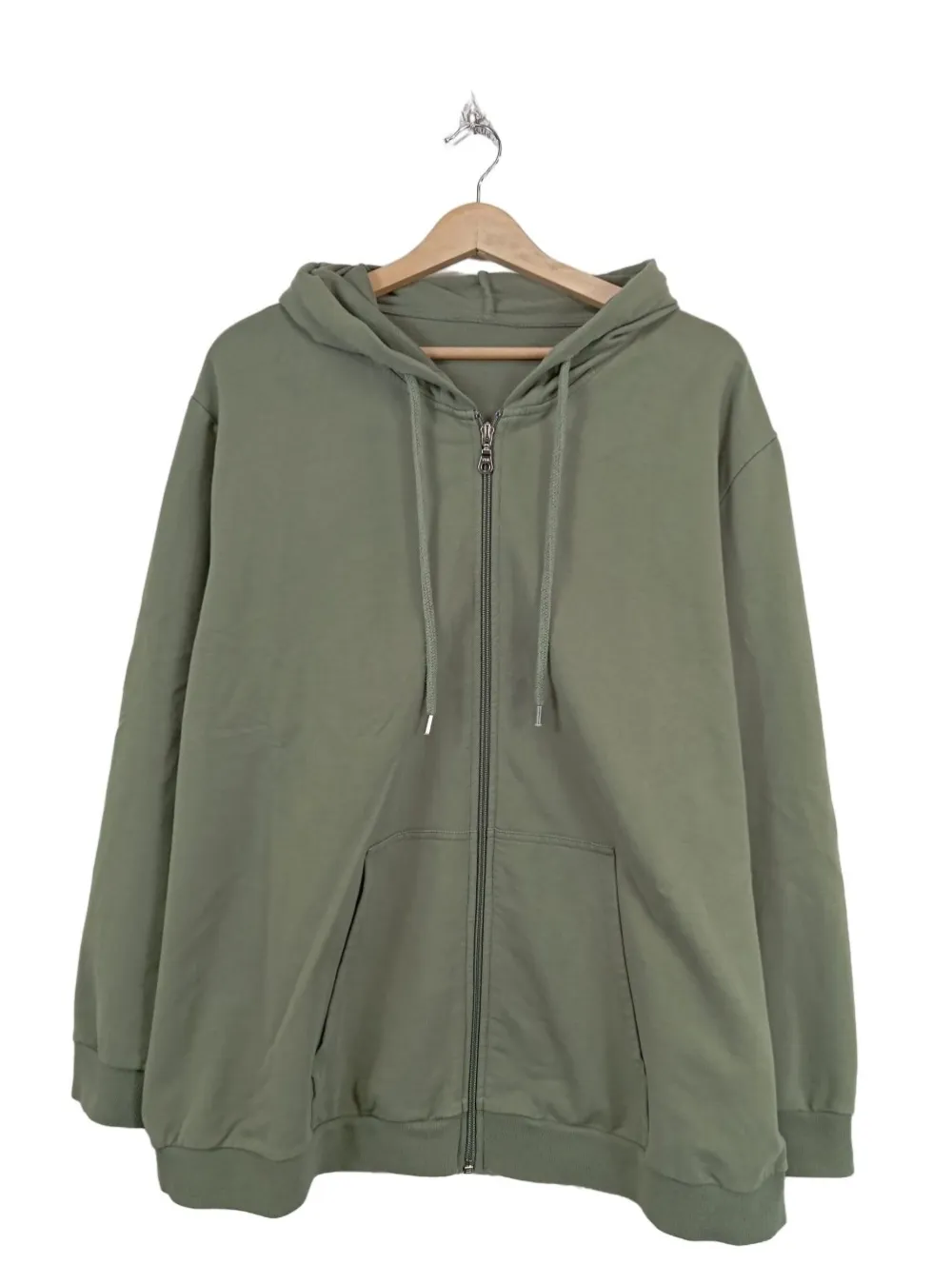 Strickbekleidung>Peter Hahn Strickjacke Größe 52 khaki