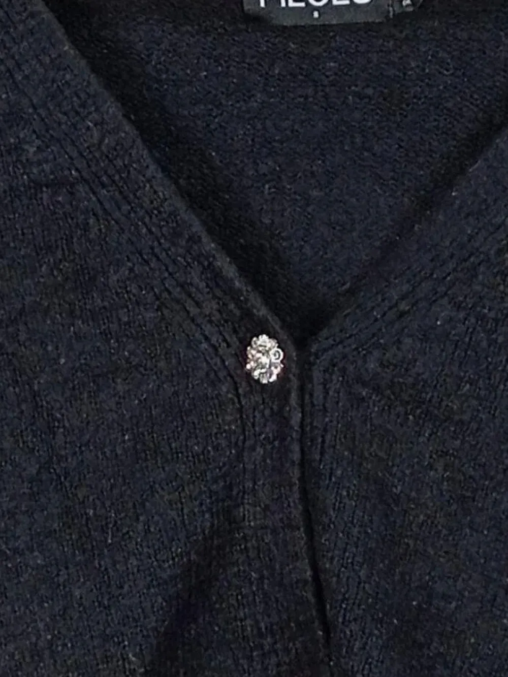 Strickbekleidung>Pieces Strickjacke Größe 36 schwarz