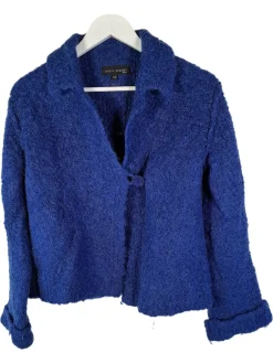 Strickbekleidung> Strickjacke Größe 38 blau