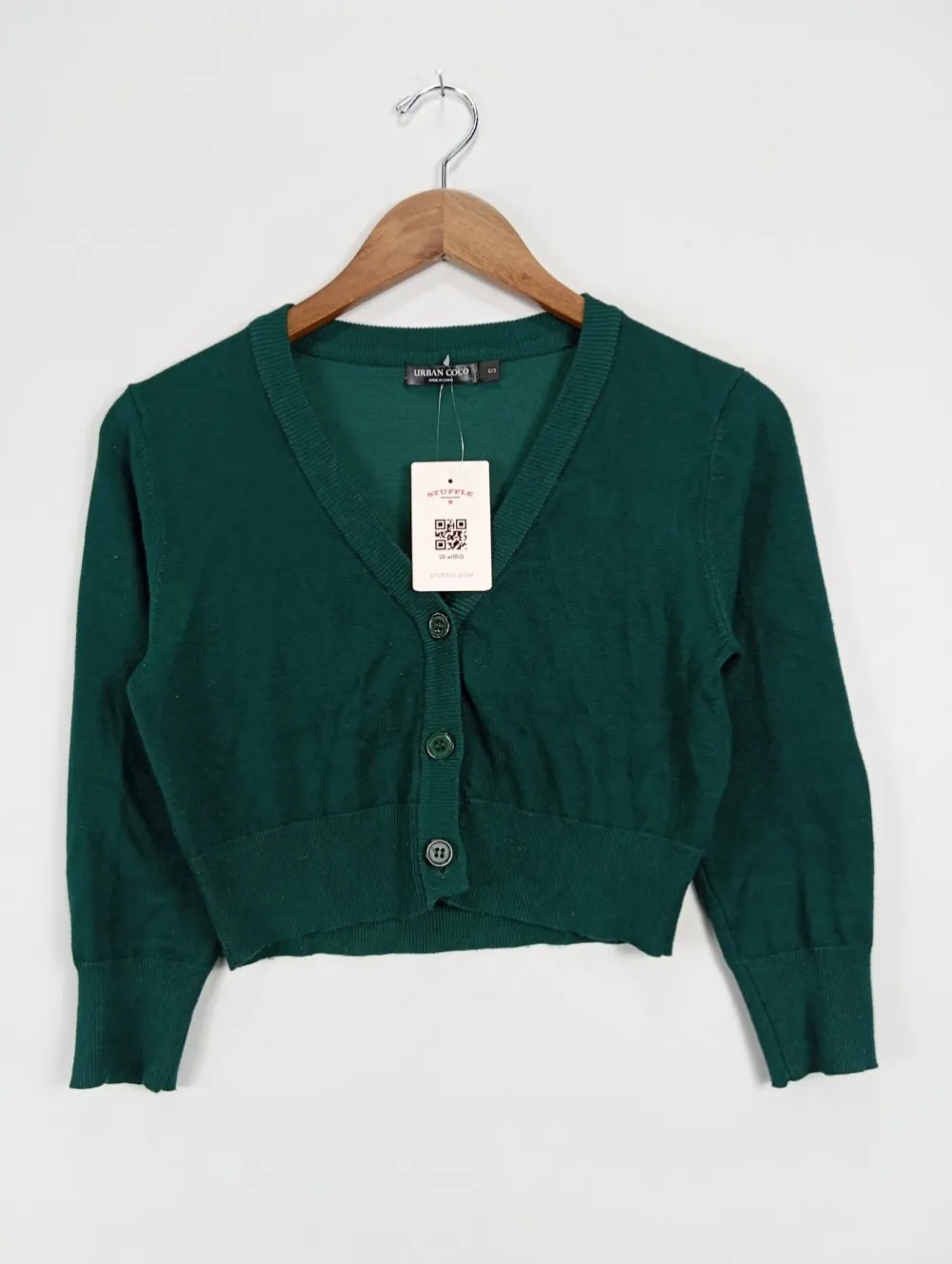 Strickbekleidung> Strickjacke Größe 36 grün