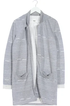 Strickbekleidung>Object Strickjacke Größe 38 hellgrauweiß