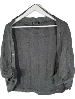 Strickbekleidung>Only Strickjacke Größe 38 grau