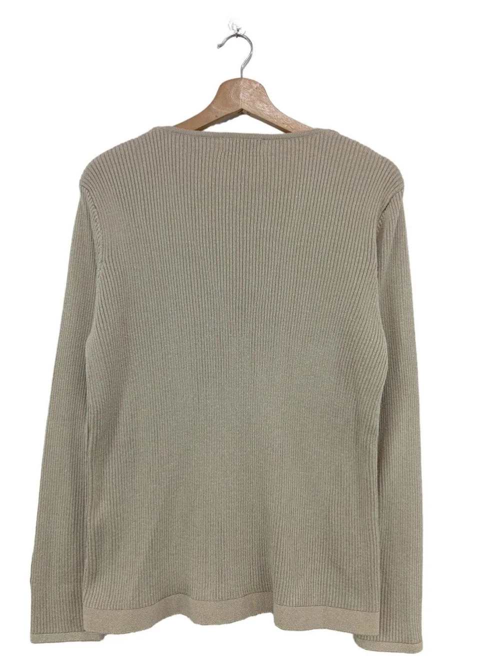 Strickbekleidung>Calvin Klein Strickjacke Größe 40 creme