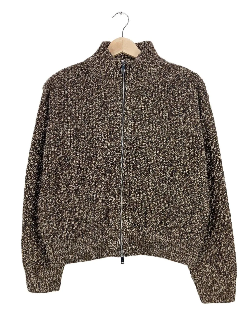 Strickbekleidung>MNG Strickjacke Größe 36 wollweiß