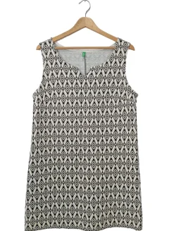 Kleider>United Colors of Benetton Strickkleid Größe 40 weißschwarz
