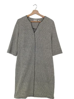 Kleider>La Fu00e9e Strickkleid Größe 40 hellgrau