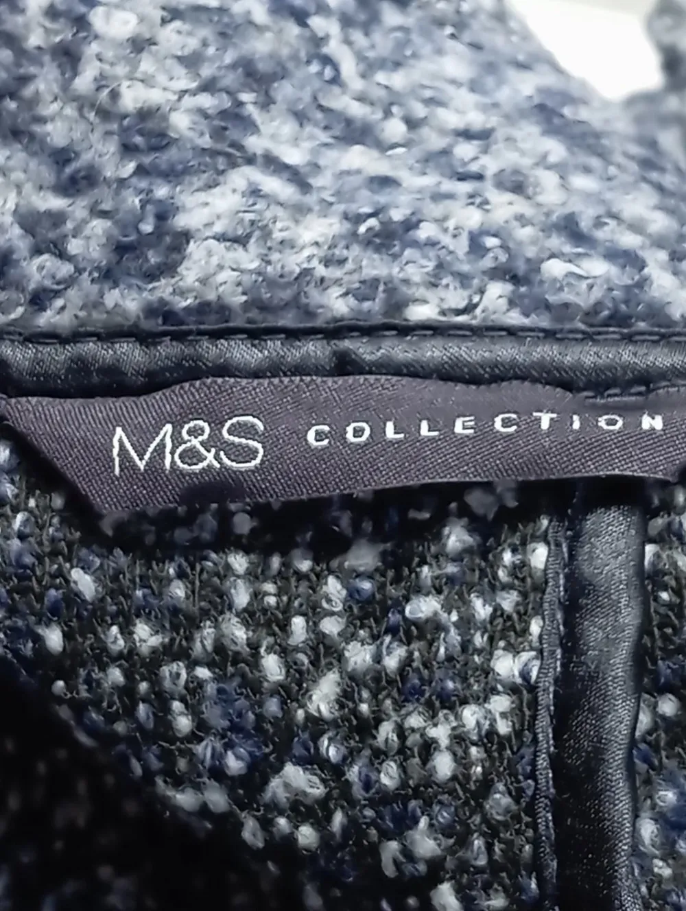Strickbekleidung>M&S Collection Strickmantel Größe 36 hellgrau