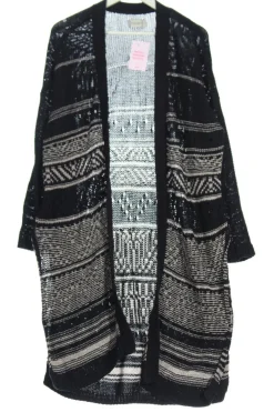 Strickbekleidung>Marc Ou2019Polo DENIM Strickmantel Größe 36 dunkelblauwollweiß