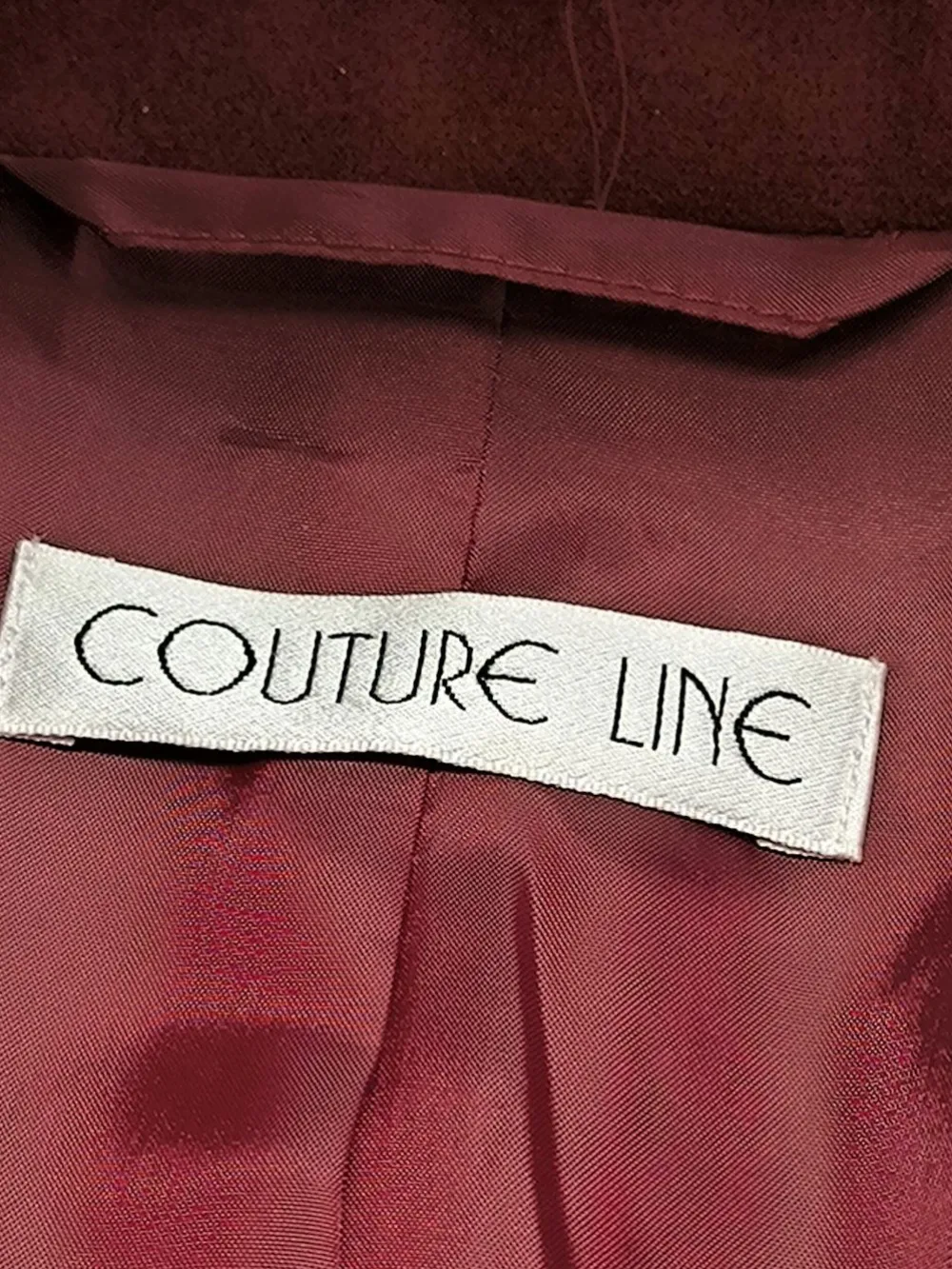 Strickbekleidung>Couture Line Strickmantel Größe 48 rot