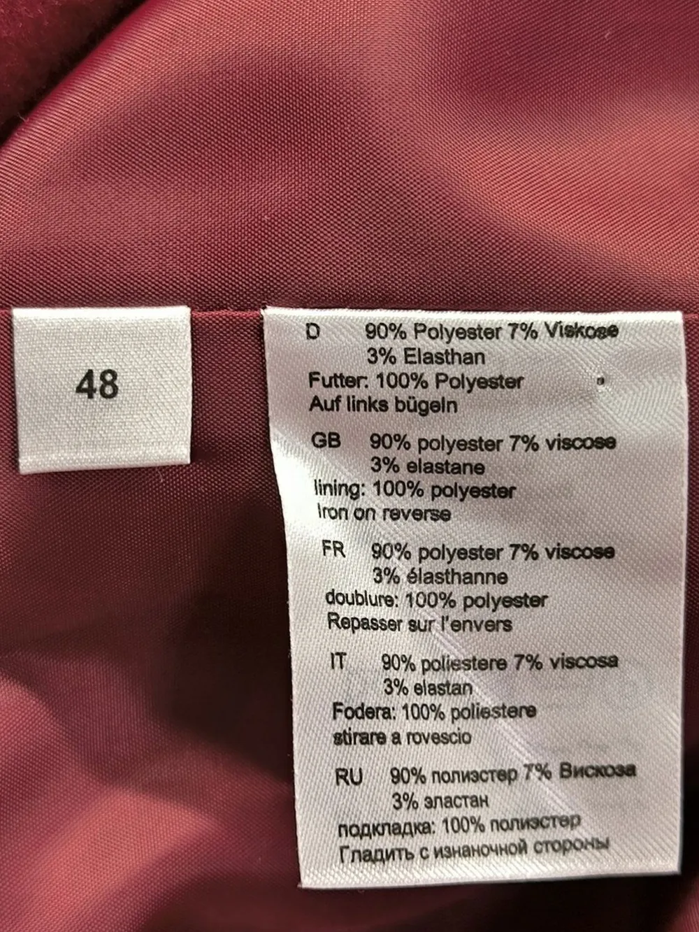 Strickbekleidung>Couture Line Strickmantel Größe 48 rot