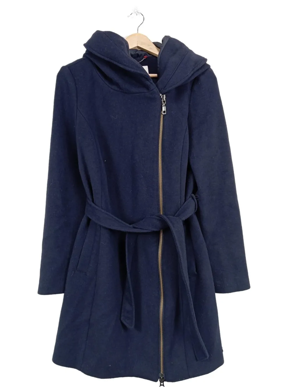 Strickbekleidung>s.Oliver Strickmantel Größe 38 blau