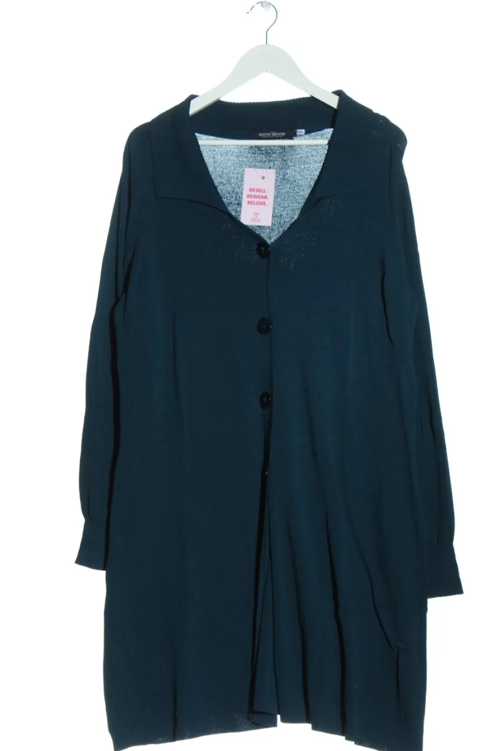 Strickbekleidung>Your Sixth Sense Strickmantel Größe 42 petrol