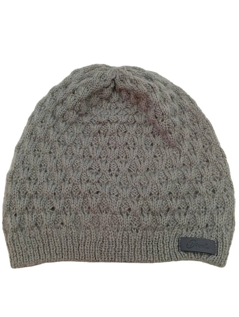 Mützen>Diesel Strickmütze hellgrau