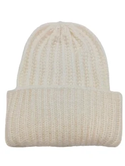 Mützen>Stradivarius Strickmütze wollweiß