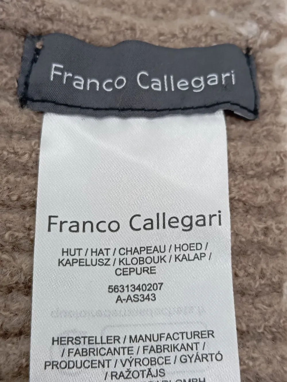 Mützen>Franco Callegari Strickmütze cremebraun