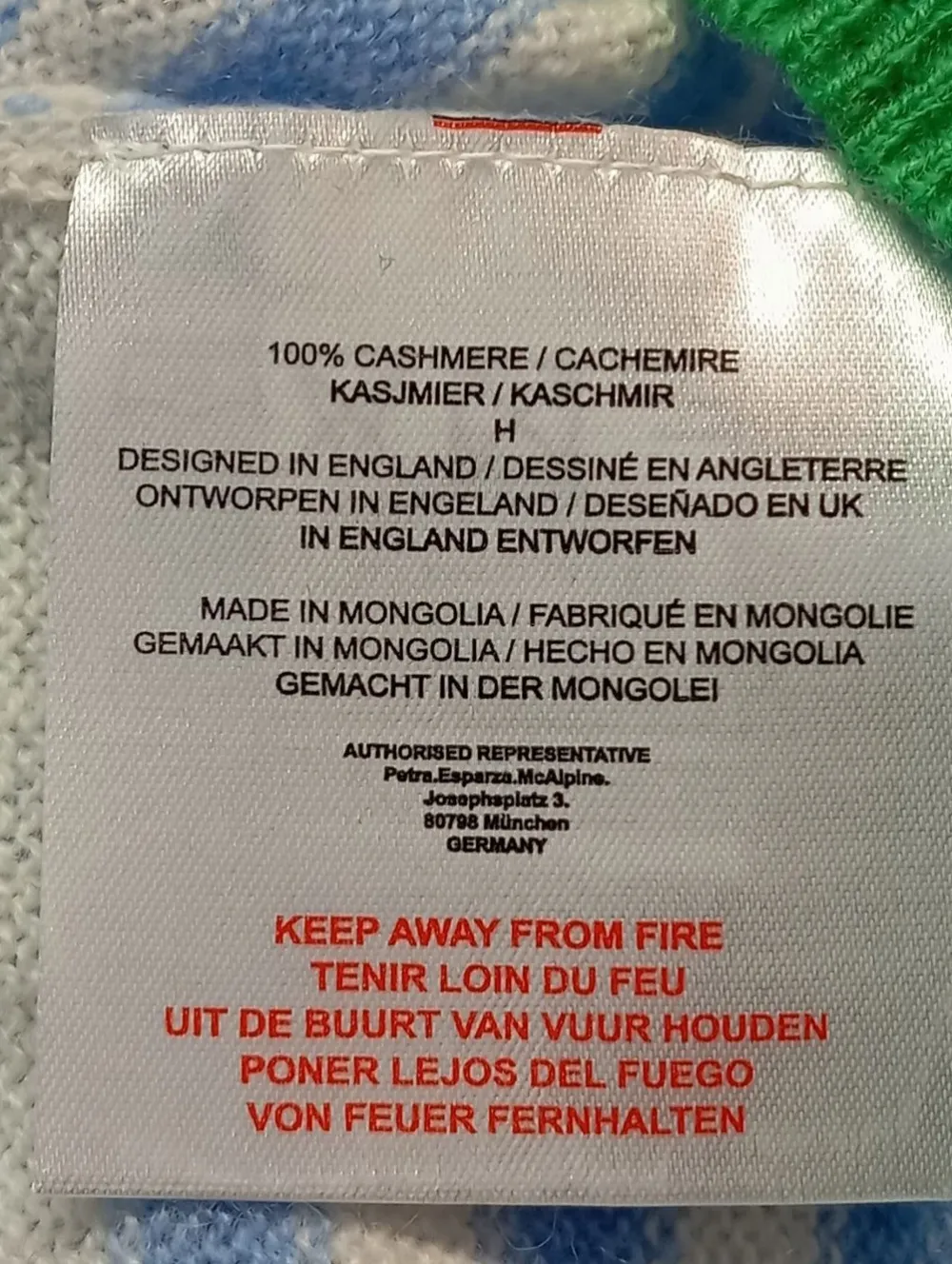 Pullover>Jumper 1234 Strickpullover Größe 40 blauweiß