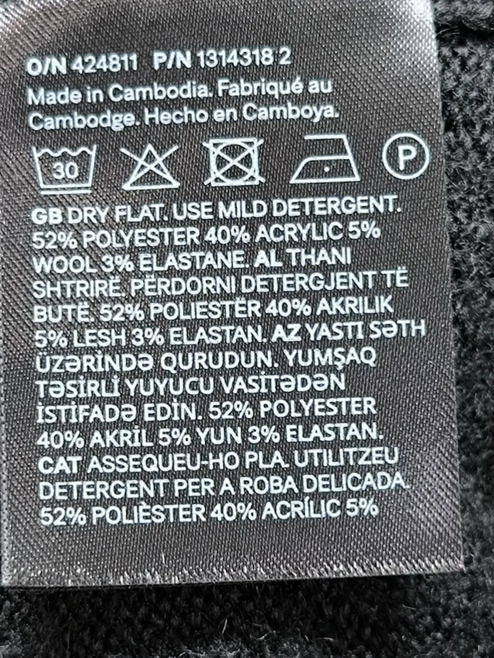 Pullover>H&M Strickpullover Größe 38 schwarz