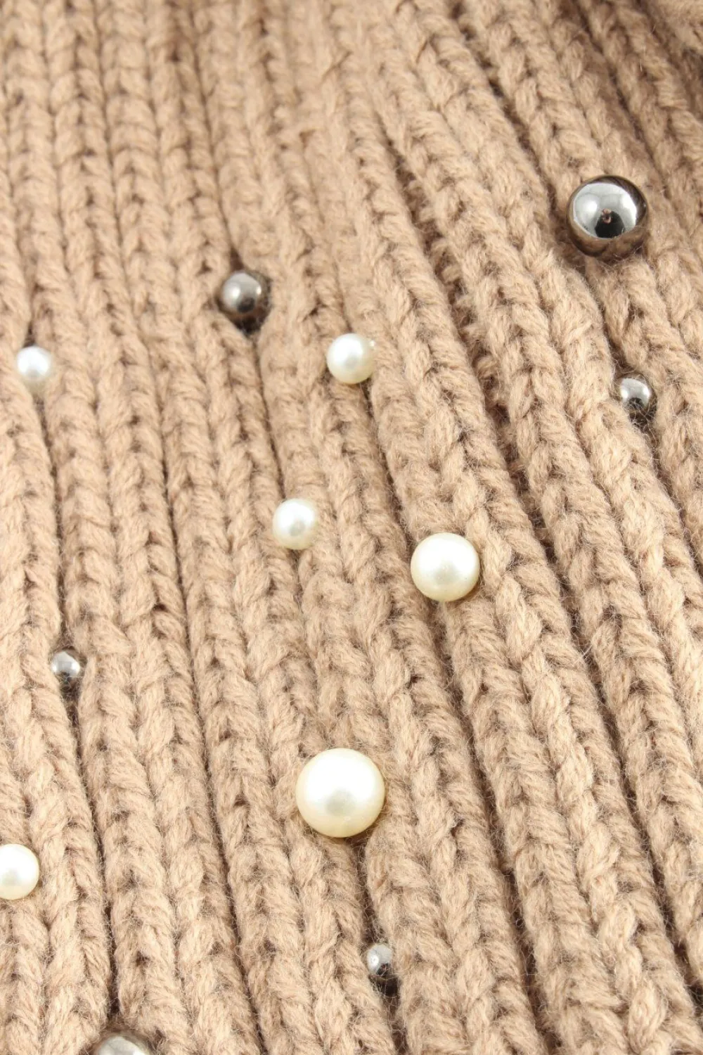 Schals>Madeleine Strickschal hellbraun