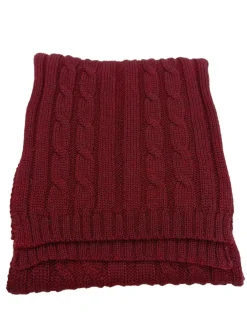 Schals>Engbers Strickschal rot