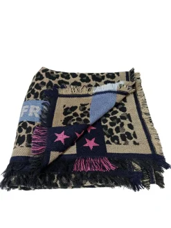 Schals>Zwillingsherz Strickschal cremeschwarz